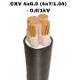 CXV 4x6.0 (4x7/1.04) - 0.6/1kV