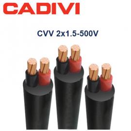 CVV-2x1.5 (2x7/0.52) -300/500V